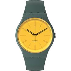 Swatch Watches Swatch Gold In The Garden Khaki &amp Yellow SO29G103 Green