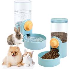 Outamateur Feeder Waterer Auto Cat Food Dispenser Water Dispenser, Gravity