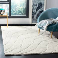 Carpets & Rugs Blue Elephant Ashal Machine Woven Polypropylene Cream White