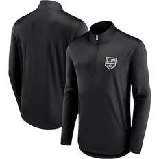 Fanatics Branded Men's Black Los Angeles Kings Mock Neck Quarter-Zip Top