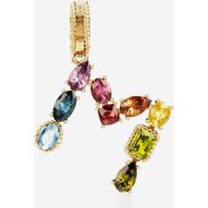 Ametista Gioielli Dolce & Gabbana Rainbow alphabet kt yellow gold charm with multicolor fine gems