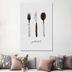 ClassicLiving Just Eat It - Canvas Graphic Framed Art