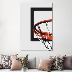 Rosalind Wheeler Basketball Hoop - Canvas Graphic Framed Art