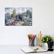 ClassicLiving Houseboat Canvas Print Framed Art
