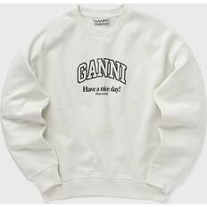 Ganni Isoli Oversized Sweatshirt Egret