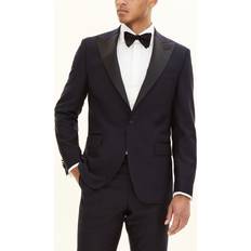 Blå Dressjakker Oscar Jacobson Frampton Wool Tuxedo Blazer Navy