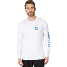 Hurley Kläder Hurley Lycra Manche Longue Hommes - Everyday Hybrid UPF White