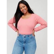 Kleding Levi's Plus Plus Honey Long Sleeve Top Italian Rose, Pink, 2Xl, Women