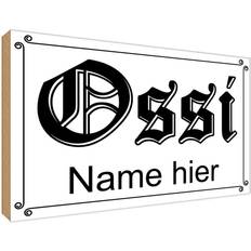 Vianmo Holzschild Dekoration Ossi Name hier DDR