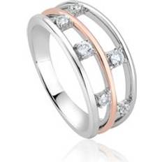 Topaz Rings Clogau Awyr Y Nos Sterling Silver White Topaz Ring