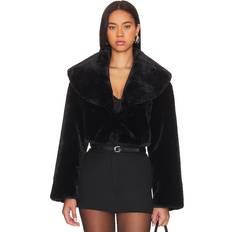 Cropped Outerwear Lamarque Danika Cropped Faux Fur Jacket