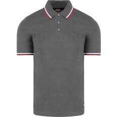 Dickies Men Polo Shirts Dickies Riverton Mens Grey Polo Shirt