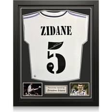 Zinedine Zidane Signed Real Madrid 2022-23 Home Football Shirt. Standard Frame