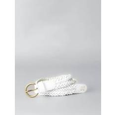 White Belts Lakeland Leather 'Waverton' Woven Belt White