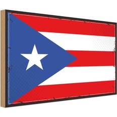 Einrichtungsdetails Vianmo Holzschild Wandschild 20x30 Puerto Ricos Puerto Rico Wanddeko