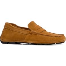 Men - Ortholite Loafers Anthony Veer Men's Cruise Driver Slip-On Leather Loafers Tan