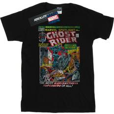 Marvel Ghost Rider Distressed Spotlight T-Shirt Black