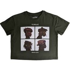 Gorillaz Demon Days Crop Top Green