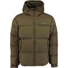 Tommy Hilfiger Garment Dyed Hooded New York Puffer Jacket ARMY GREEN