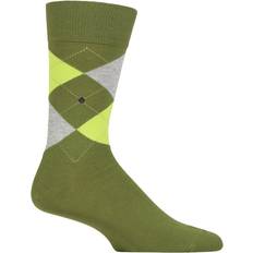 SockShop Vêtements SockShop Mens Pair Burlington King Argyle Cotton Moss 6.5-11 Mens Green