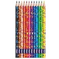 Pixel Party Coloured Pencils 12 pcs