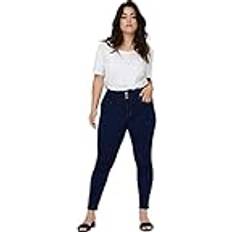 Only Carmakoma Jeans carAnna HW SK Ank Blå W50/L32