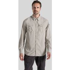 Craghoppers Kläder Craghoppers Mens Nosilife Adventure Long Sleeved Shirt Iii Beige, Beige, S, Men