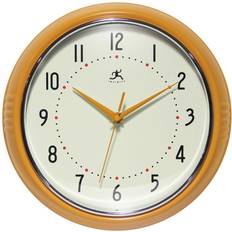 Clocks Infinity Instruments Retro Round Saffron Wall Clock