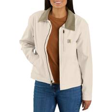 Carhartt Rugged Flex Loose Fit Canvas Detroit Jacket - Natural
