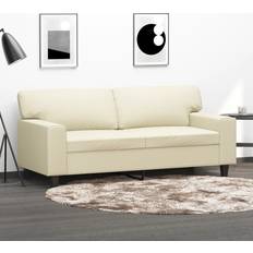 Konstläder Soffor Homie Grädde Sitssoffa 140 cm Konstläder Soffa