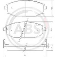 Friction Breaking A.B.S. Brake Pad Set 37173