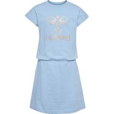 152 - Drenge Kjoler Hummel Flowy Dress S/S - Cerulesn (219312-8293)
