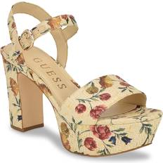 Guess Haldemiy Platform Sandal Women's Natural Sandals Ankle Strap