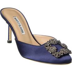 Manolo Blahnik Hangisi 70 Satin Mule -