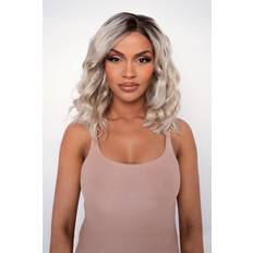 Wigs on sale Lullabellz The Khloe Tousled Ash Blonde Lob Lace Front Wig