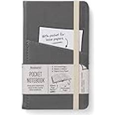 Bookaroo A6 "Pocket" anteckningsbok antracit, hård