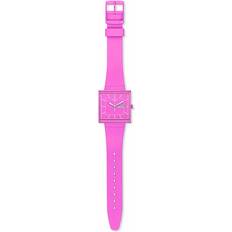 Swatch Armbandsur Swatch Unisexuhr SO34P700 pink