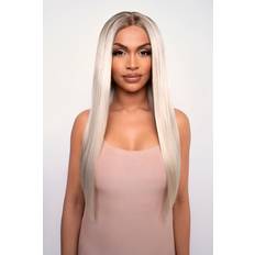 Wigs Lullabellz The Serena Light Ash Blonde Sleek and Straight Lace Front Wig