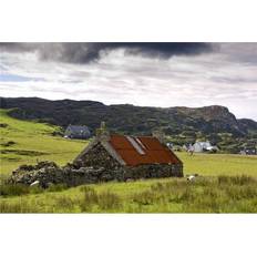 Stone Wall Decorations BrainBoosters of Colonsay Scotland Stone Farmhouse Field Poster