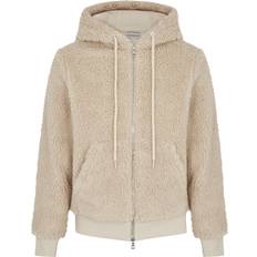 Moncler Faux Shearling Jacket Cream M, Men's Faux Shearling Jacket, Male