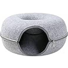 SUICRA Sängar husdjur Donut Cat Bed Pet Cat Tunnel