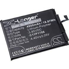 Computer Spare Parts VHBW Battery for Asus C11P1706 0B200-02870200 4900mAh