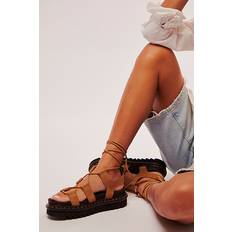 Dr. Martens Nartilla Flatform Sandals in Savannah Tan