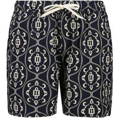 Les Deux Herr Badkläder Les Deux Stan Aop Swim Shorts - Blå/Mönstrad