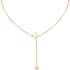 Tommy Hilfiger Heart Necklace - Gold/Transparent