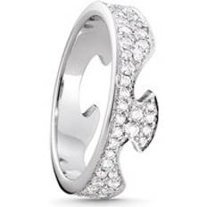 Georg Jensen Rings Georg Jensen Fusion 18ct White Gold Diamond End Ring