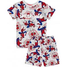 Spiderman Kinderbekleidung Spider-Man Kurzarm Pyjama Set für Jungen - Grau