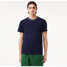 Lacoste Stretch Tops Lacoste Crew Neck Pique T Shirt Navy