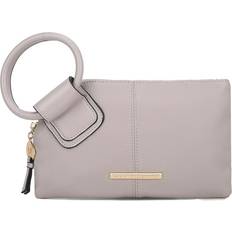 Gray Clutches MKF Collection Luna Vegan Leather Clutch/Wristlet for Women's