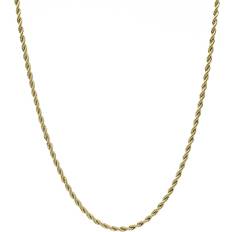 Gold gld GLD Rope Chain Necklace 2mm - Gold